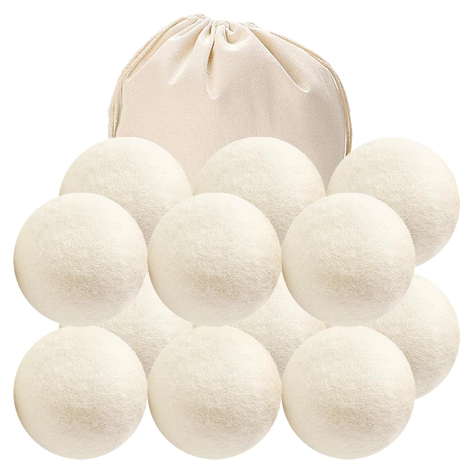 Paquete de 12 Bolas de Secadora de Lana Beieverluck 7.4 cm