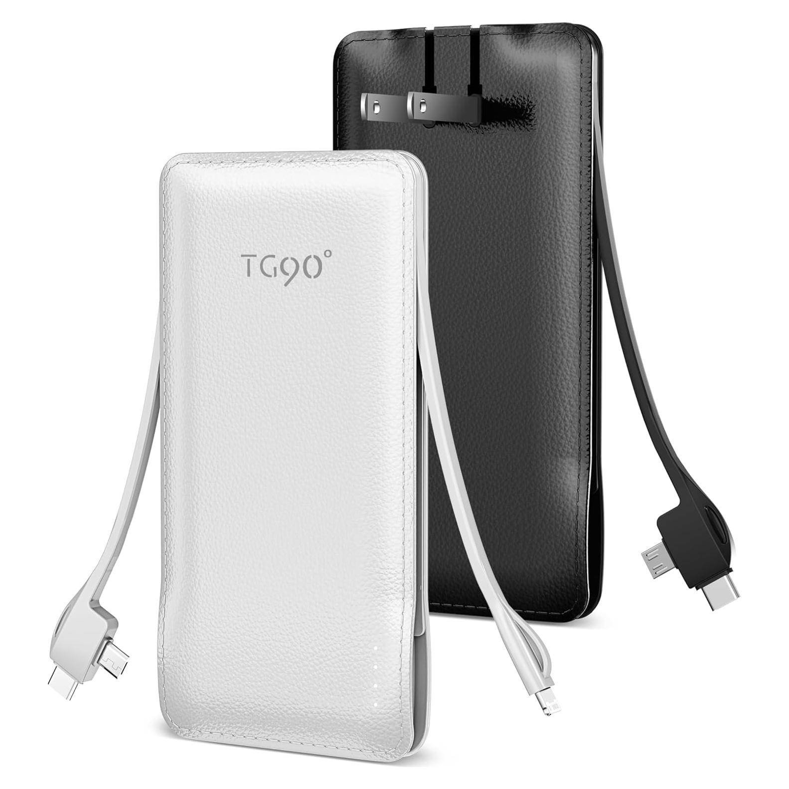 Banco de Energía TG90° 10000mAh con Enchufe AC Plegable