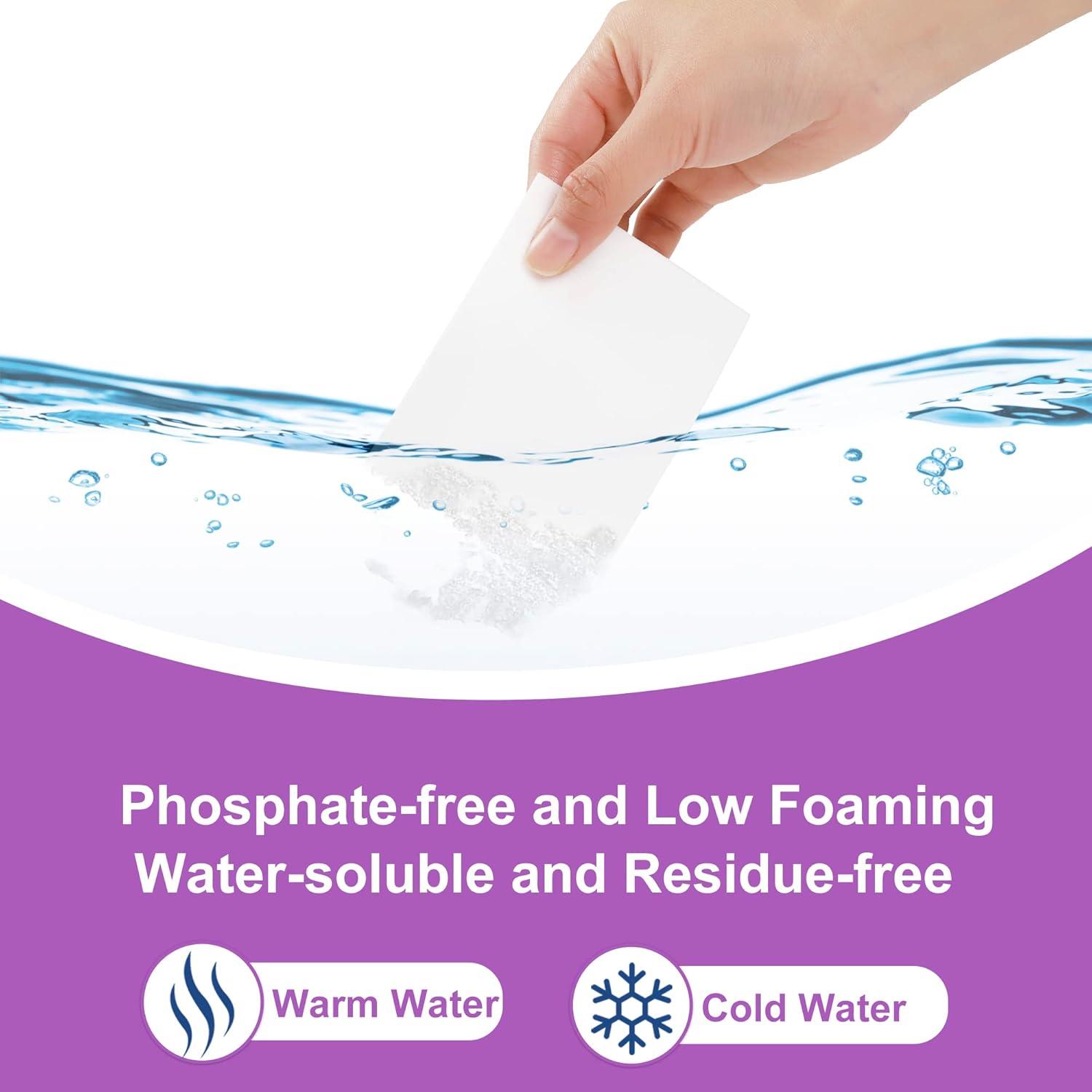 Hojas de detergente para lavandería Zimwin - 200 cargas lavanda