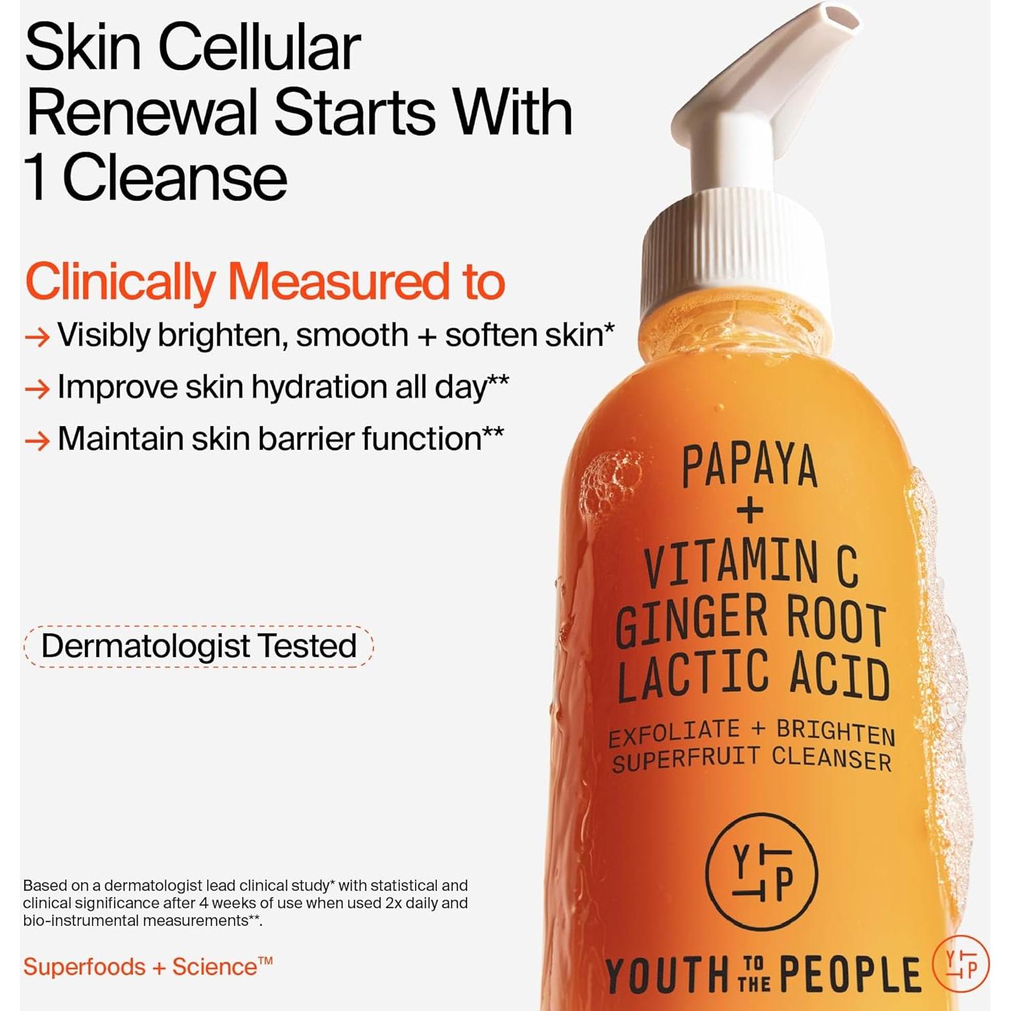 Limpiador Facial Exfoliante Suave Youth To The People 59ml