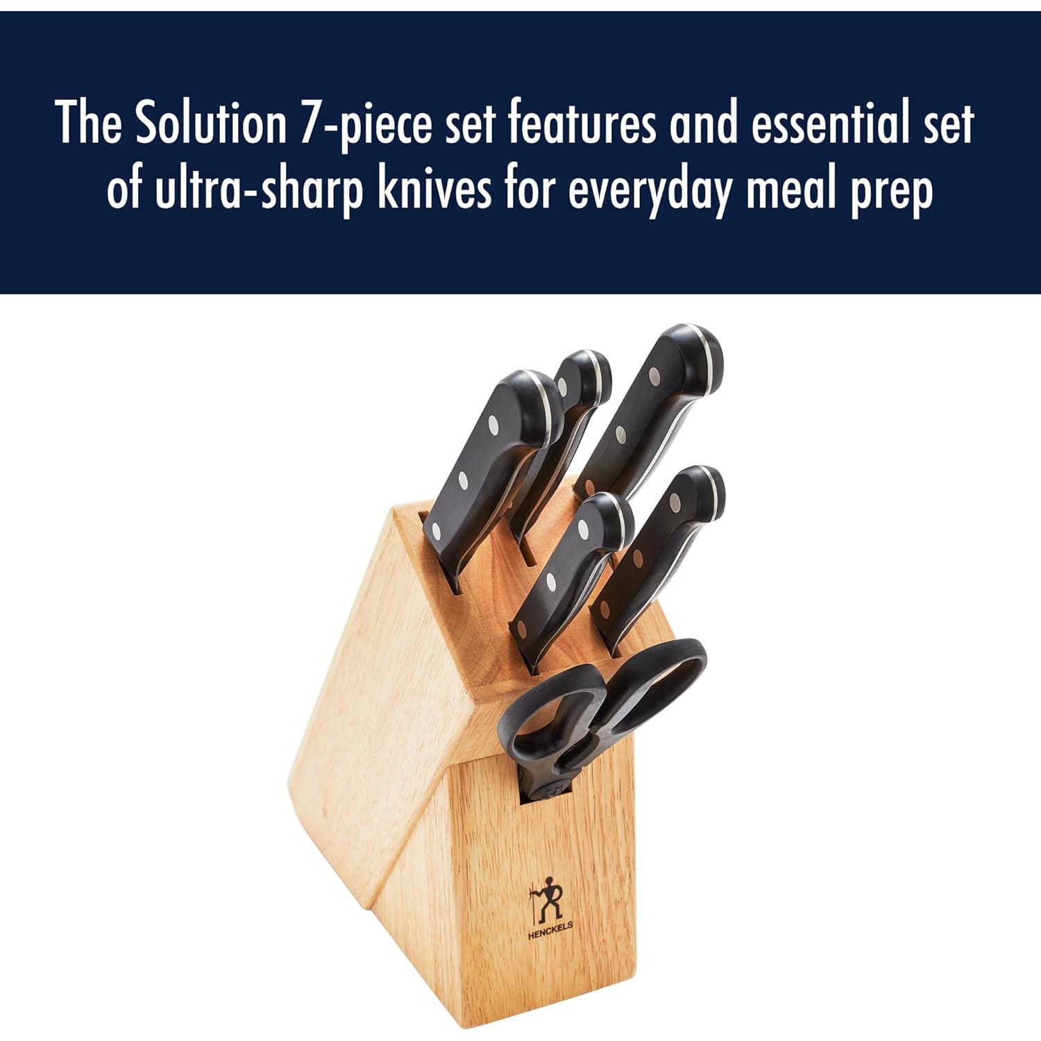 Juego de Cuchillos Henckels Solución 7 Piezas Acero Inoxidable