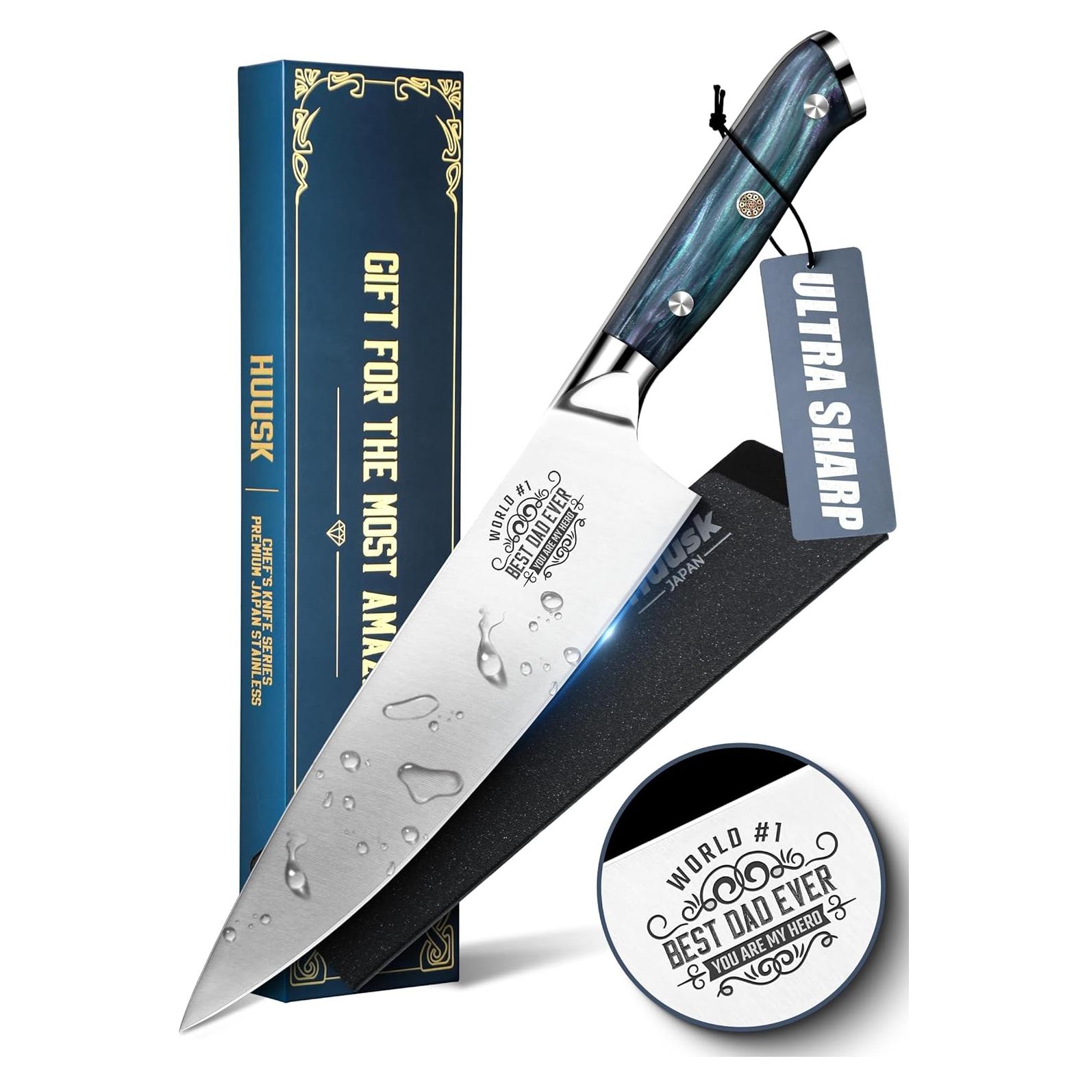 Cuchillo de Chef Huusk 20 cm Acero Inoxidable Mango Resina