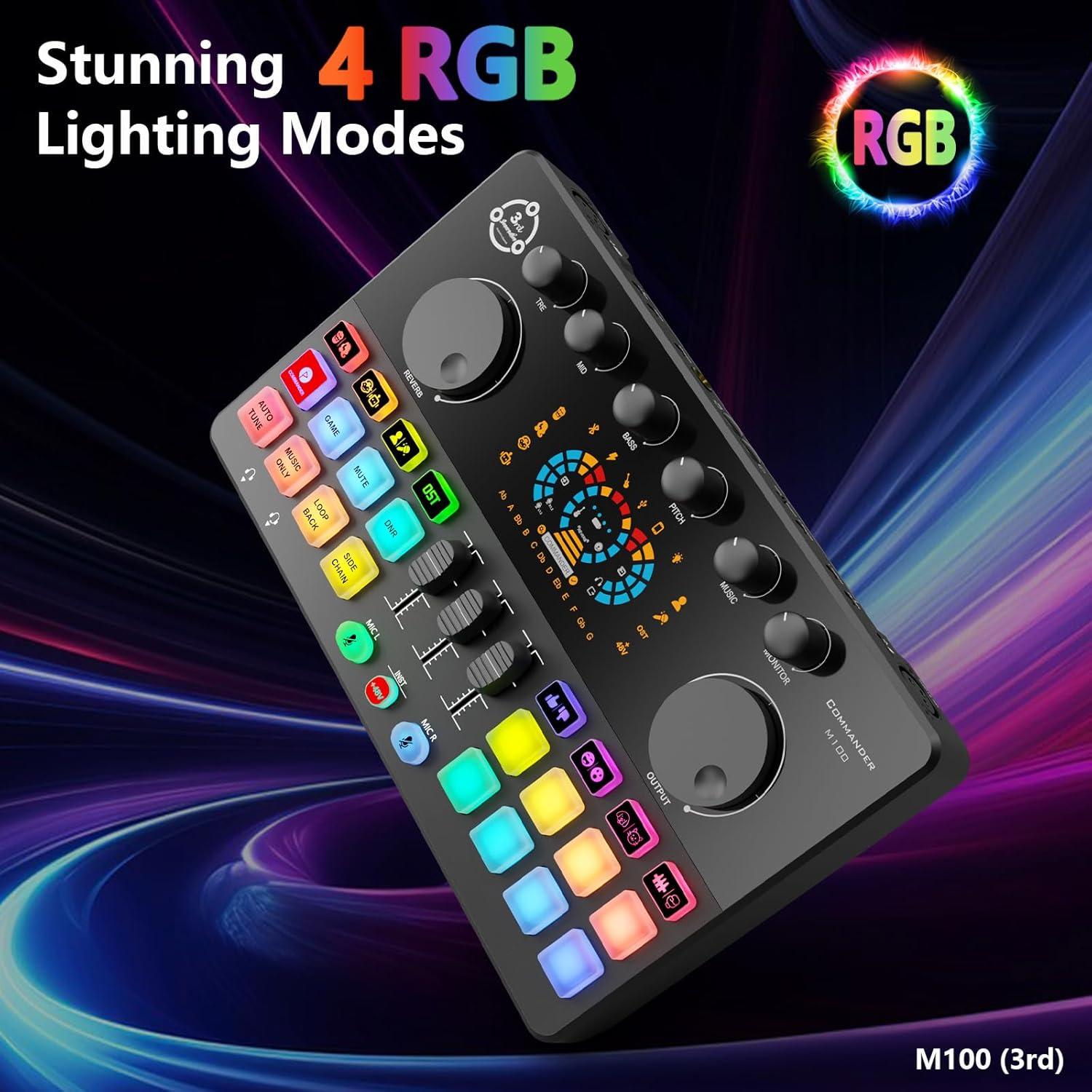 Paquete de Podcast para 2 con Mezclador DJ COMMANDER M100