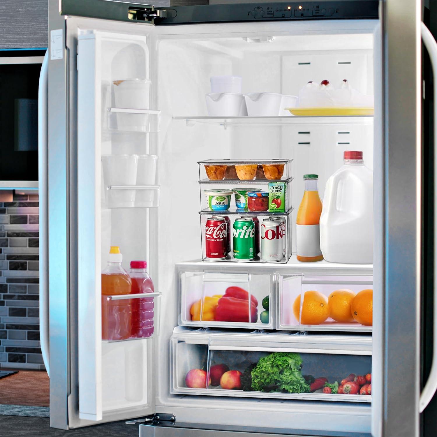 Contenedores de Almacenamiento Sorbus 3 Piezas Transparentes