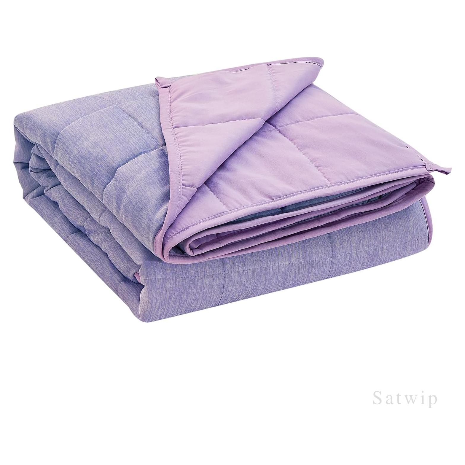 Manta con peso Satwip Morada 121x183 cm 4.5 kg Transpirable