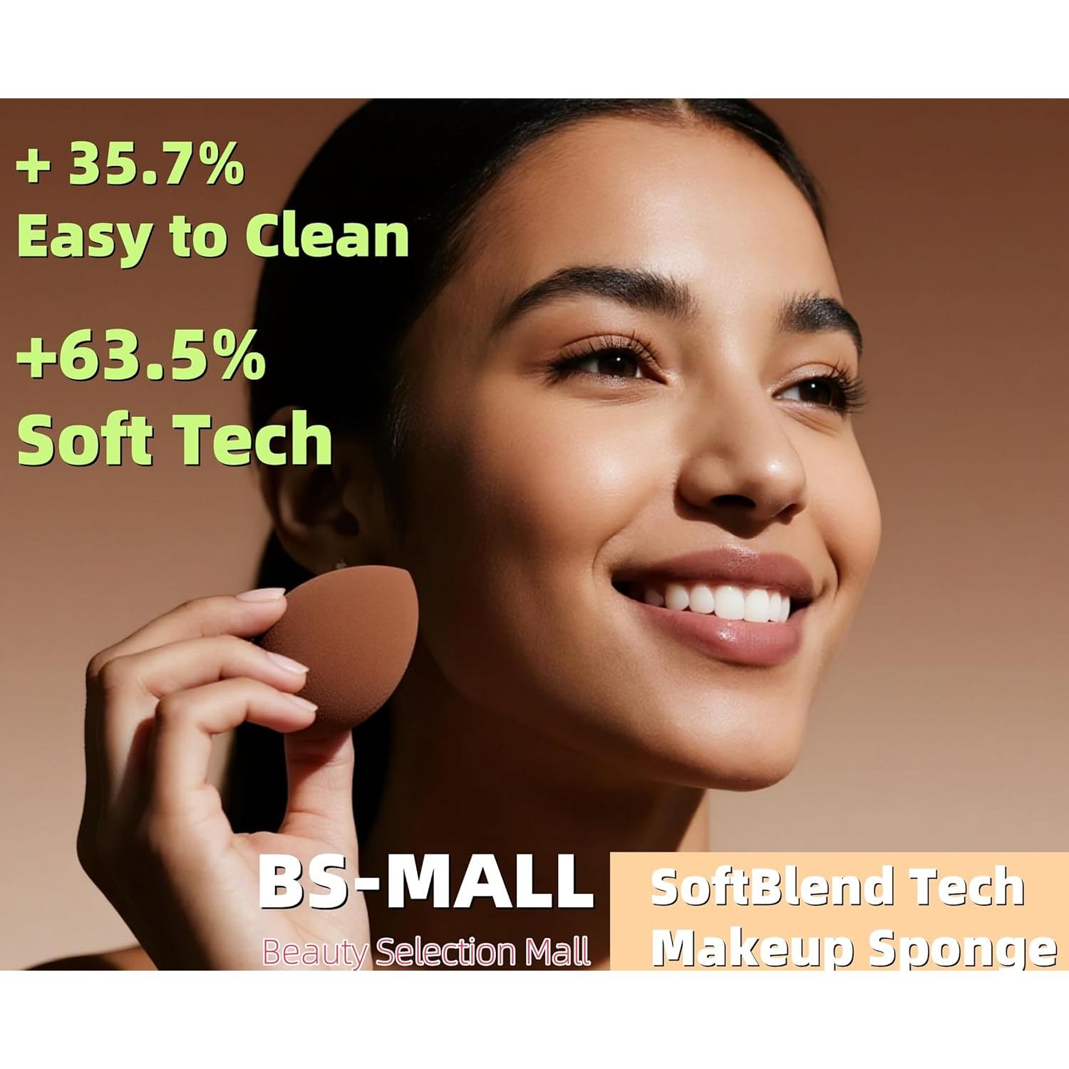 Set de Esponjas de Maquillaje BS-MALL V3.0 con Bolsa Impermeable