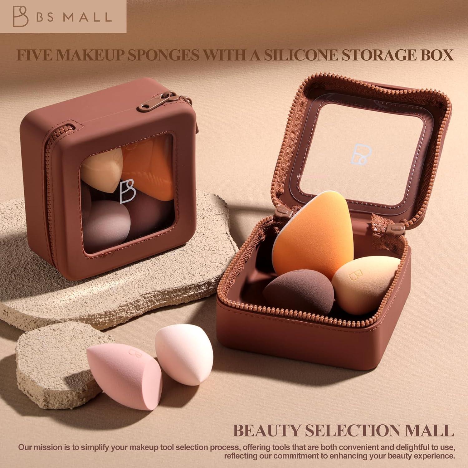 Set de Esponjas de Maquillaje BS-MALL V3.0 con Bolsa Impermeable