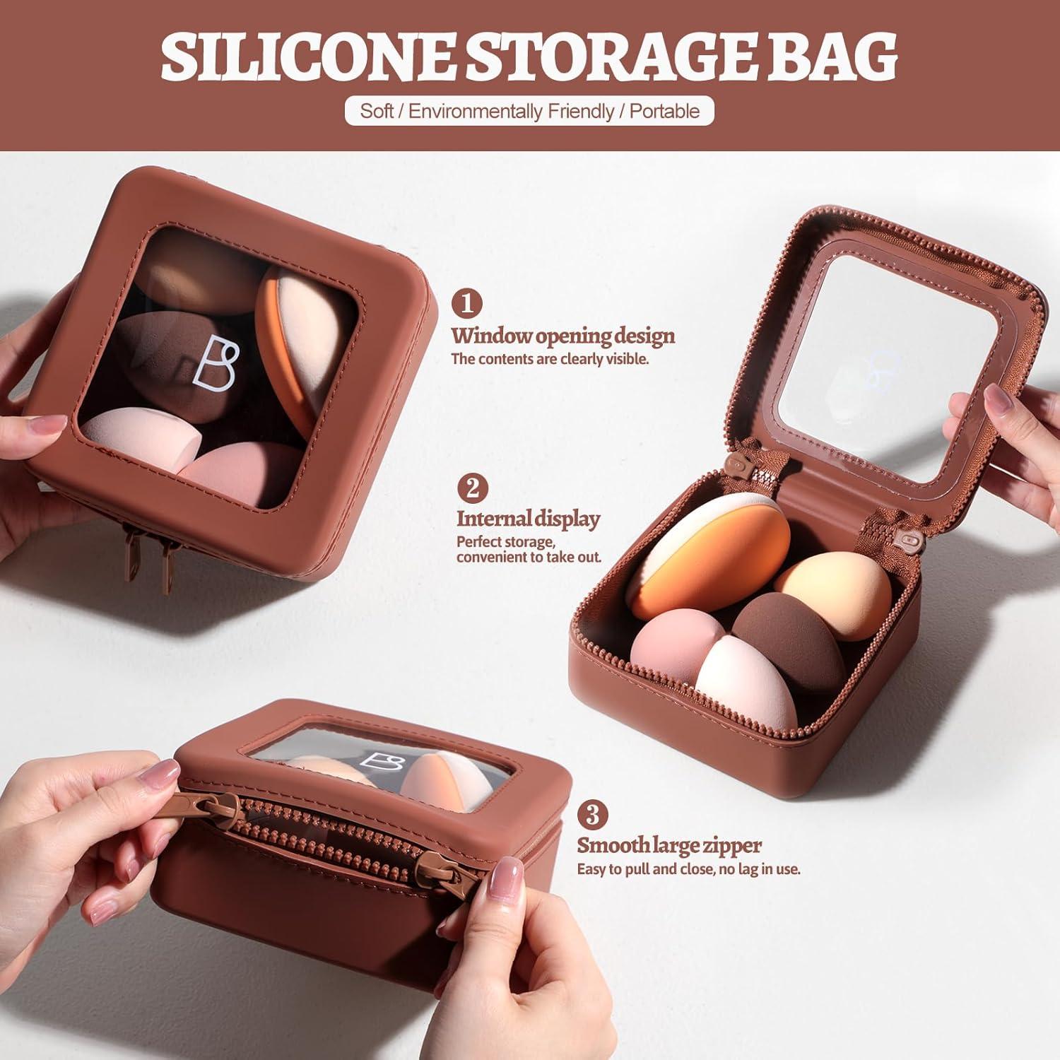 Set de Esponjas de Maquillaje BS-MALL V3.0 con Bolsa Impermeable