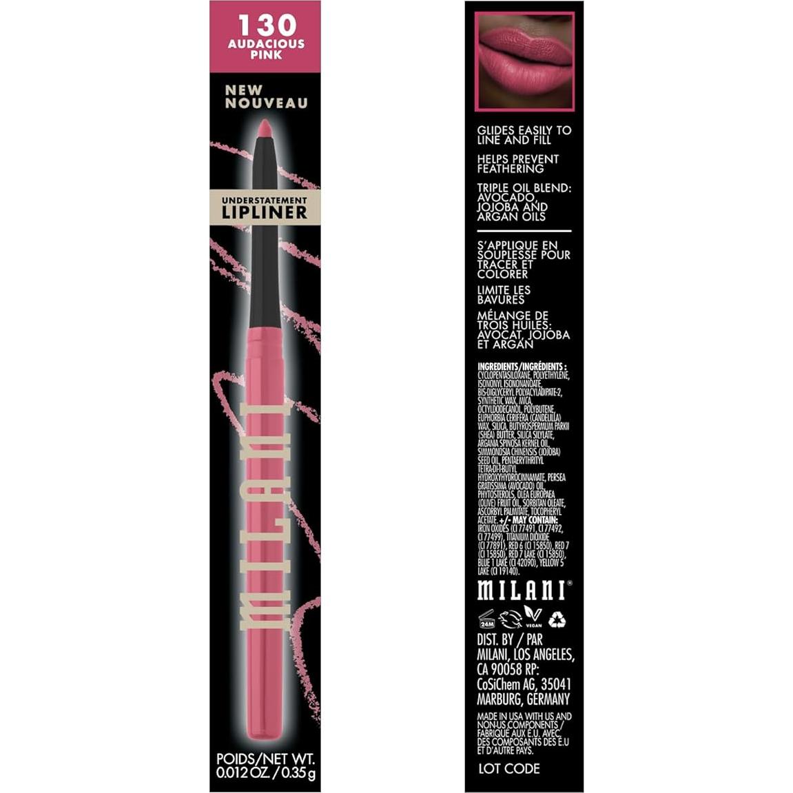 Delineador de Labios Milani Understatement Rosa Audaz 2g