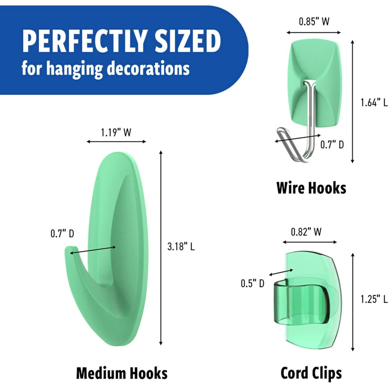 Ganchos Mixtos Command Aloe - 9 Ganchos Adhesivos Sin Daños