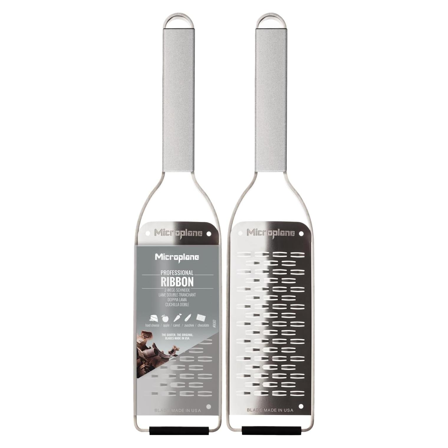 Rallador Microplane Profesional Acero Inoxidable 2 Vías 31.75 cm