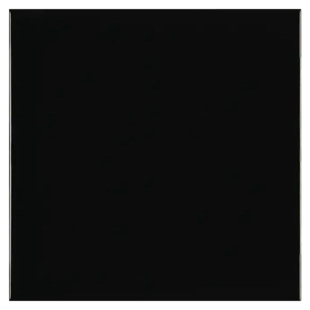 Azulejo de Porcelana Tenedos 8x8 Negro Mate Caja 30 Pzas