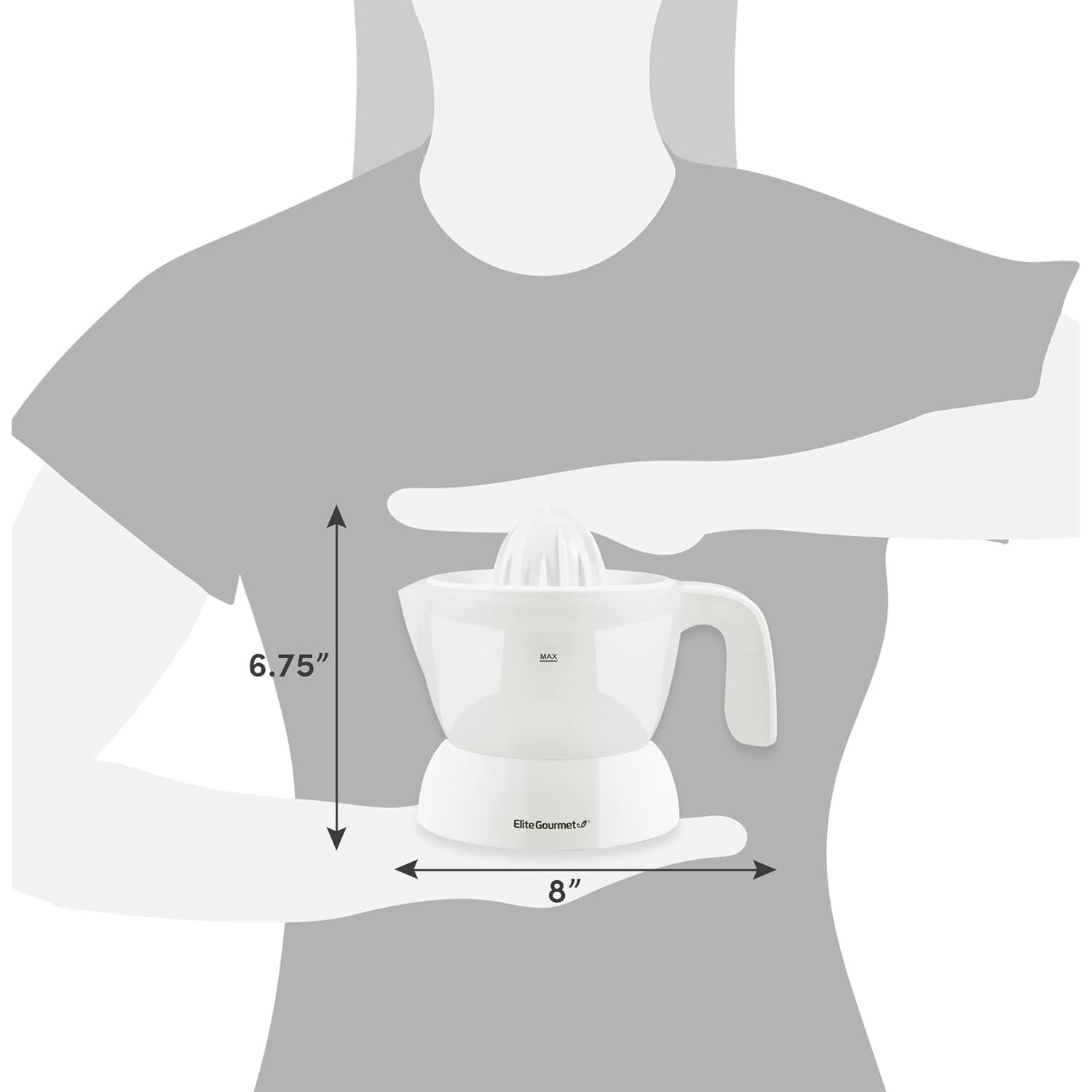 Extractor de Jugo Eléctrico Elite Gourmet ETS-411 473 ml Blanco