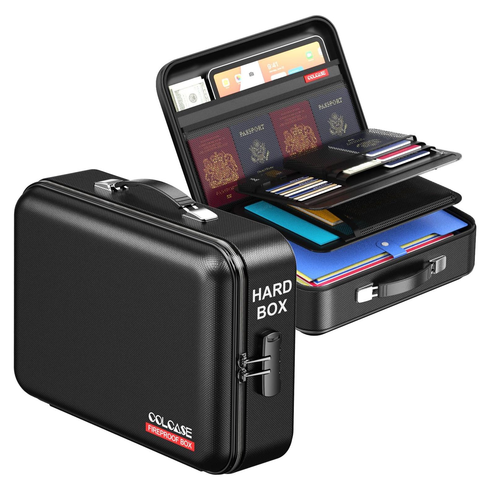 Caja de Documentos a Prueba de Fuego COLCASE Negra 1.98 kg