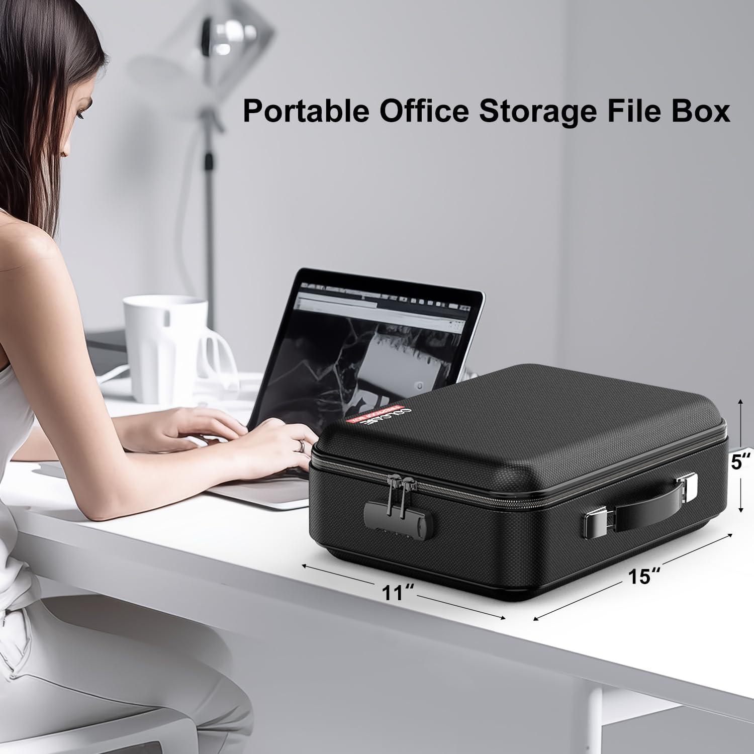 Caja de Documentos a Prueba de Fuego COLCASE Negra 1.98 kg