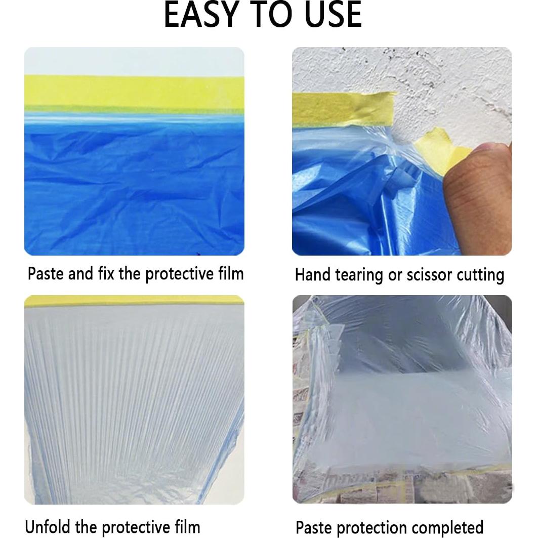 Película Protectora para Pintores Hengengood 1.07m x 25m