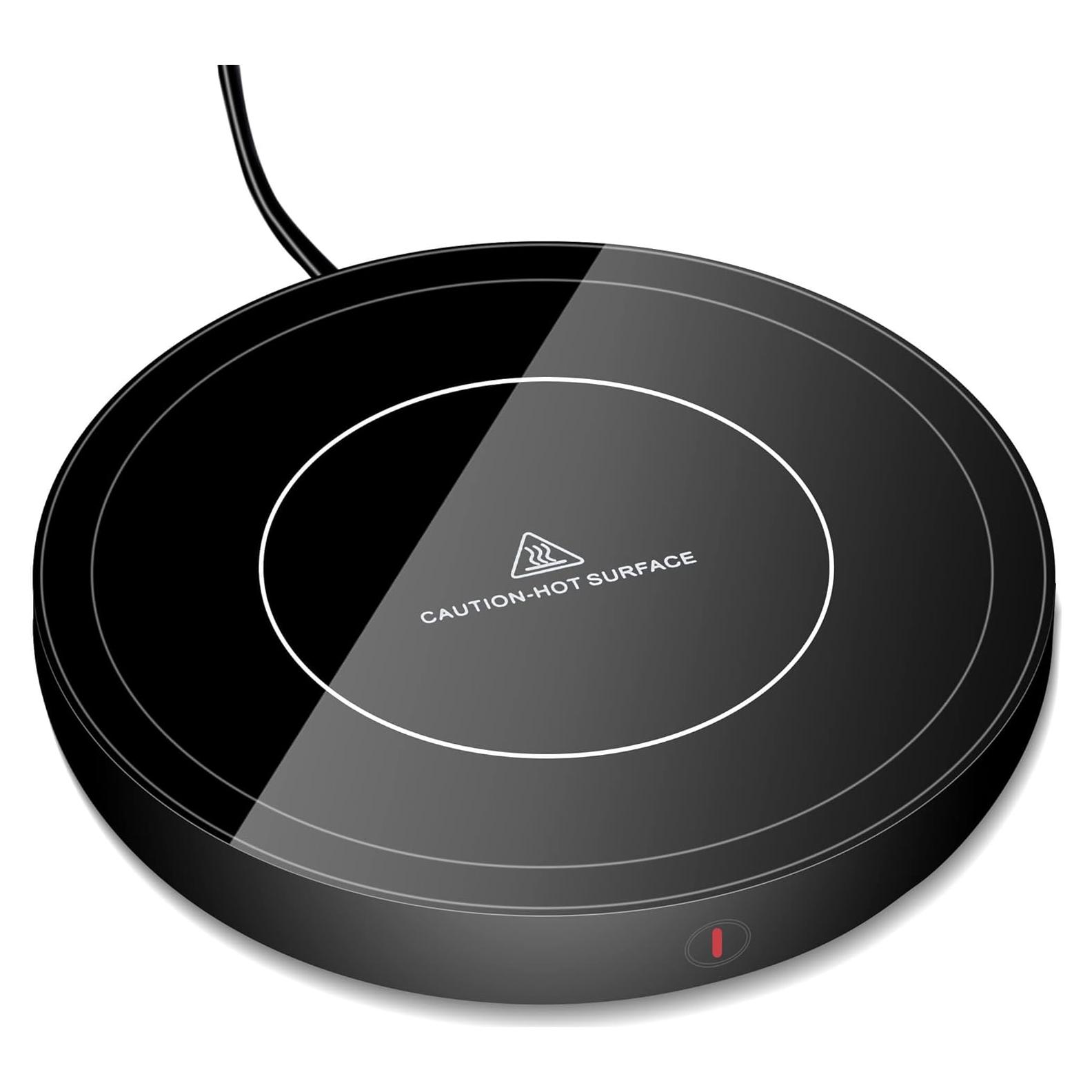 Calentador de Tazas Eléctrico Irrompible Negro 36W 3 Temperaturas