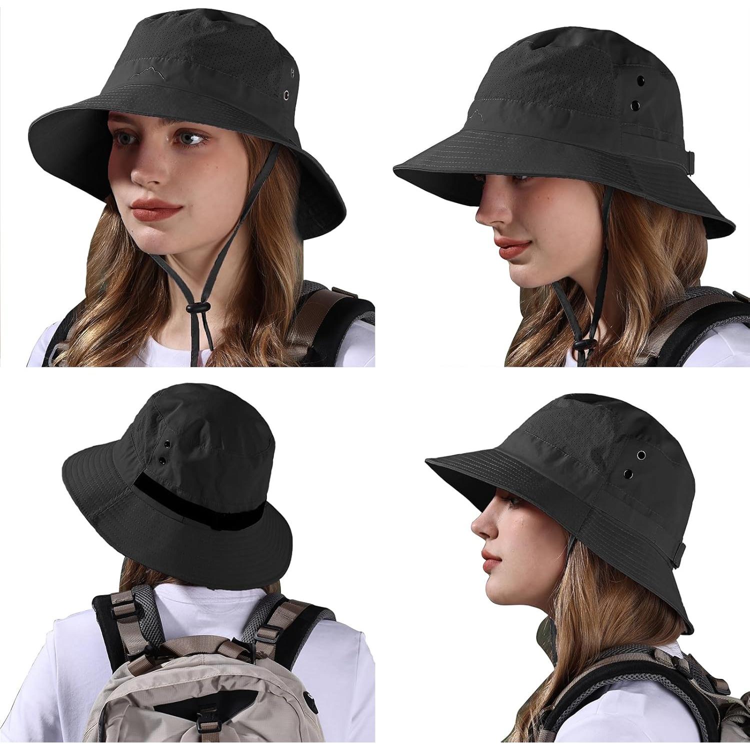 Sombrero de Cubo Verde Militar Unisex UPF 50+ Ajustable