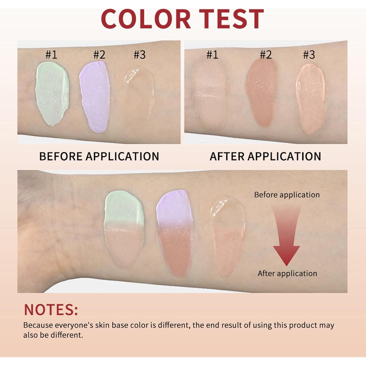 Crema CC Corrector Rojo Pdtwq con Centella, SPF Hidratante