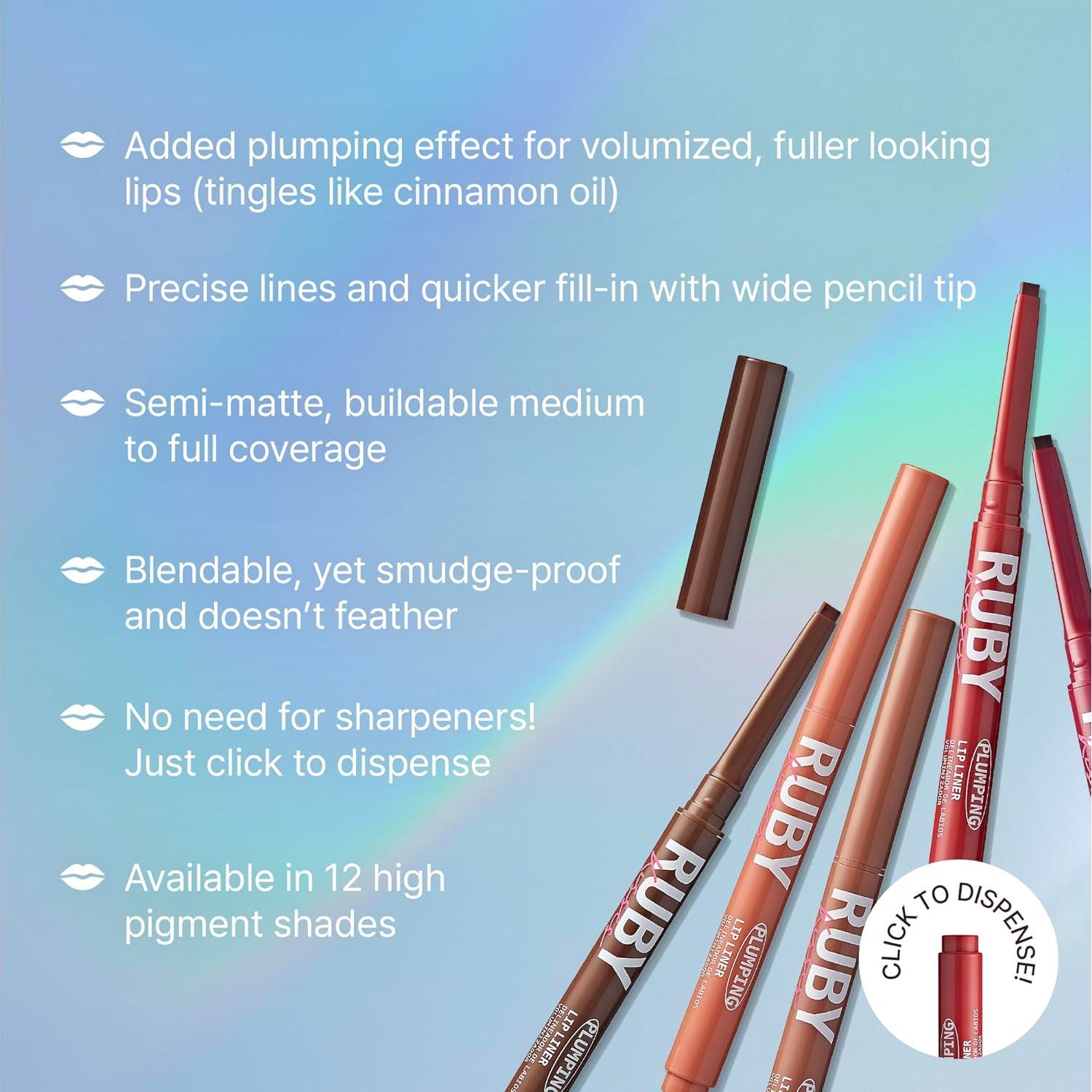 Lápiz Labial Ruby Kisses Voluminizador Semi Mate 9g