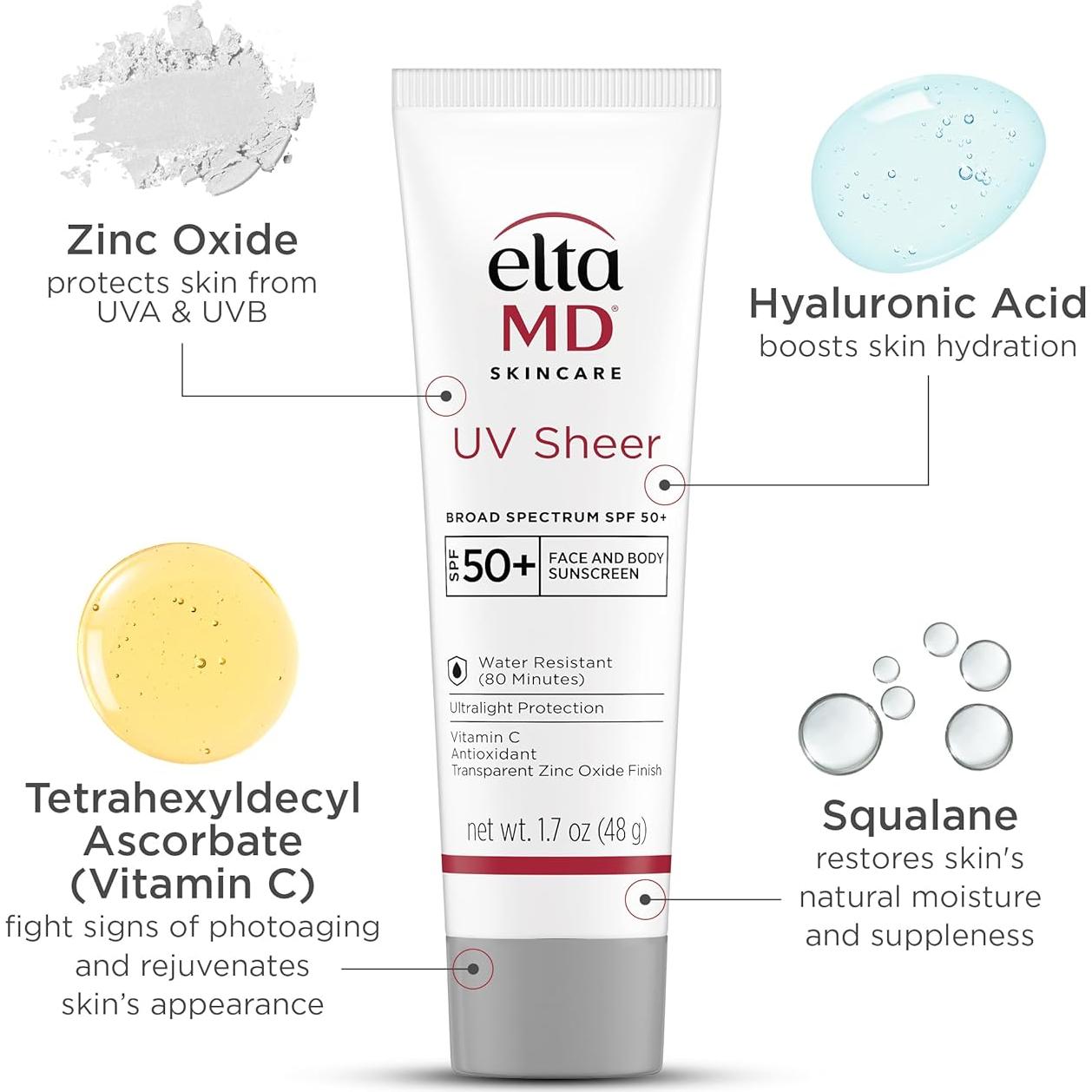 Protector Solar Facial EltaMD UV Sheer SPF 50+ 48.51g