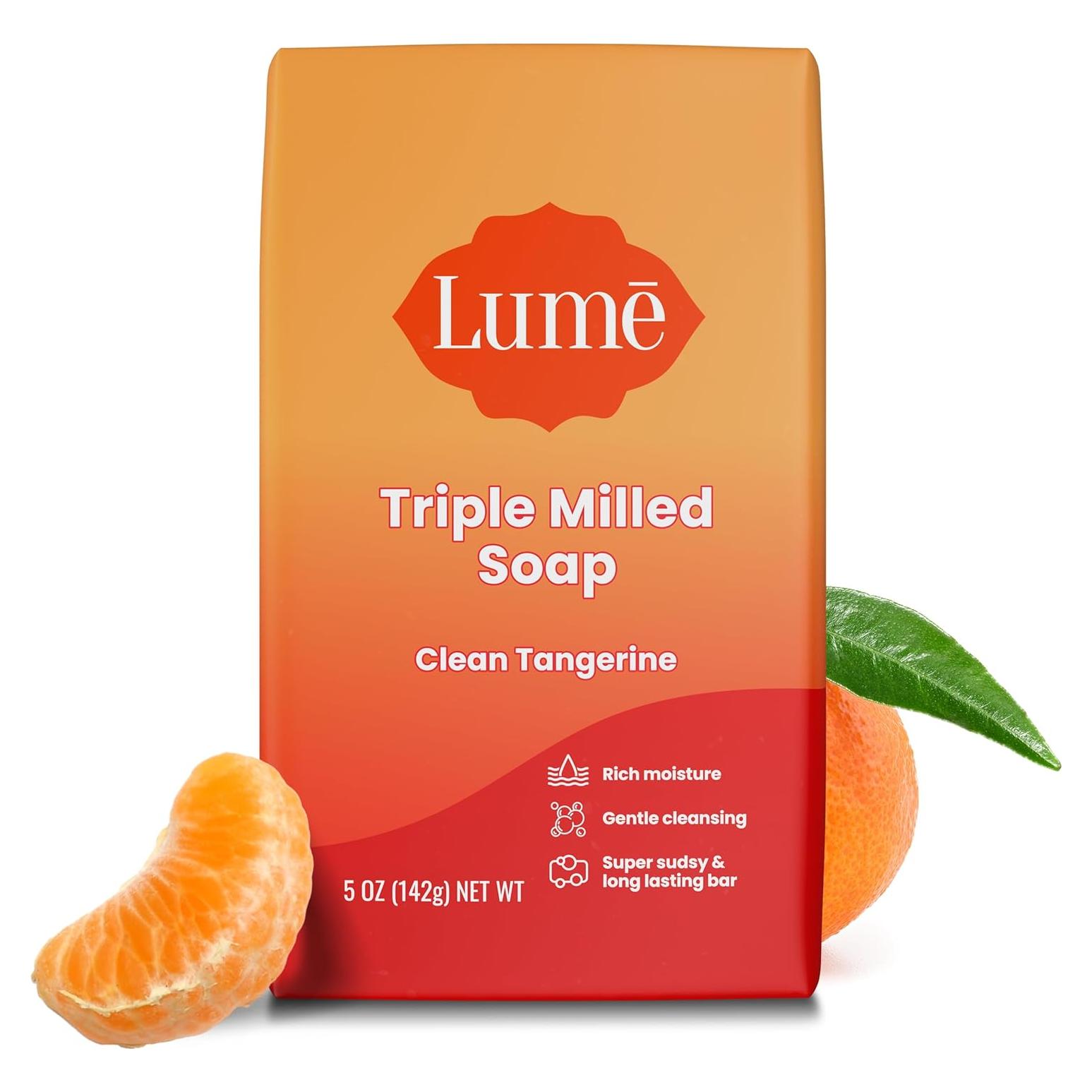 Jabón en Barra Lume Triple Milled 142g - Hidratación Mandarina