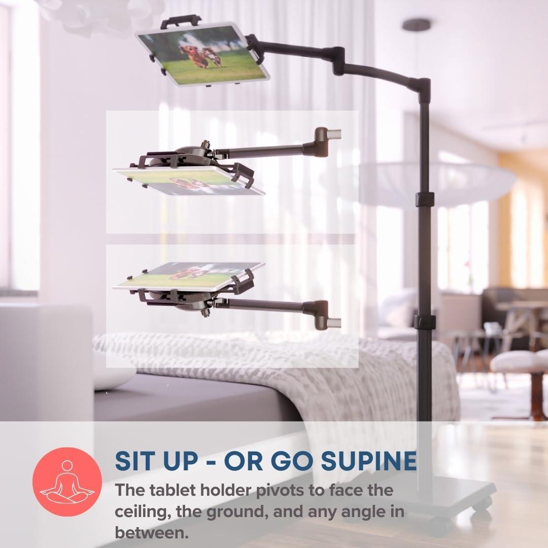 Soporte Rodante para Tabletas LEVO G2 Deluxe - Color Gunmetal