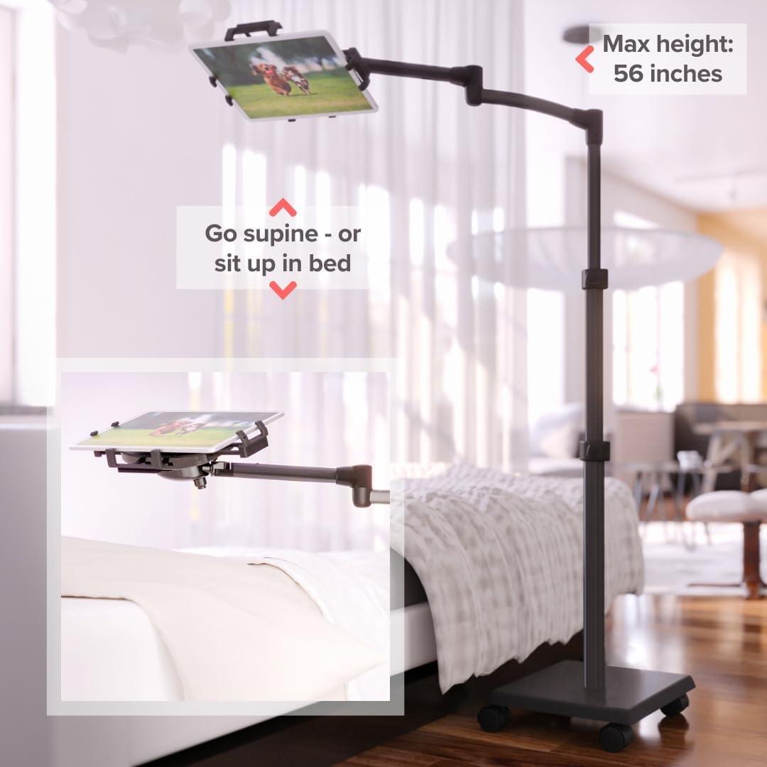 Soporte Rodante para Tabletas LEVO G2 Deluxe - Color Gunmetal