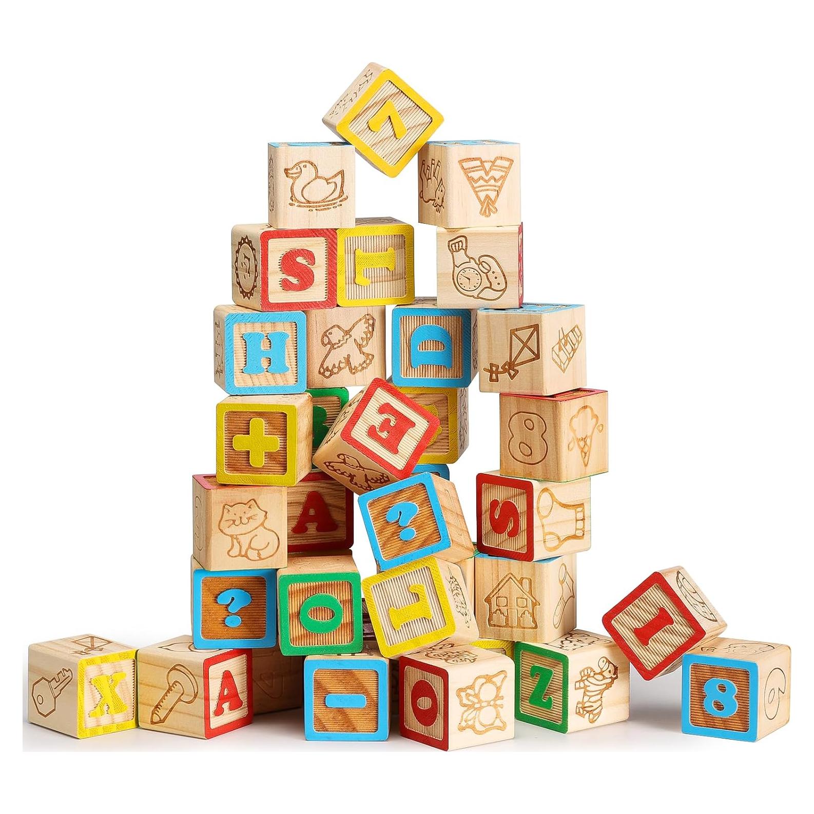 Bloques de ABC de Madera SainSmart Jr. 40 Piezas 3.05 cm