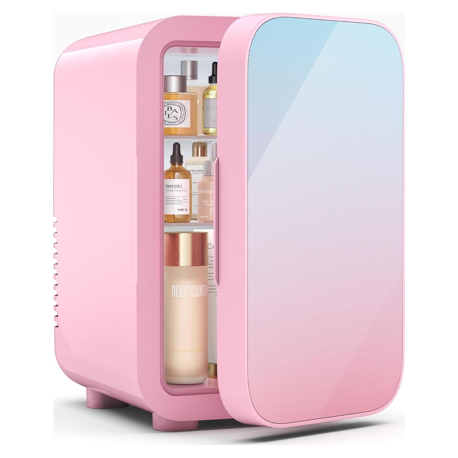 Mini Nevera BEICHEN 6L Rosa Portátil Enfriador y Calentador