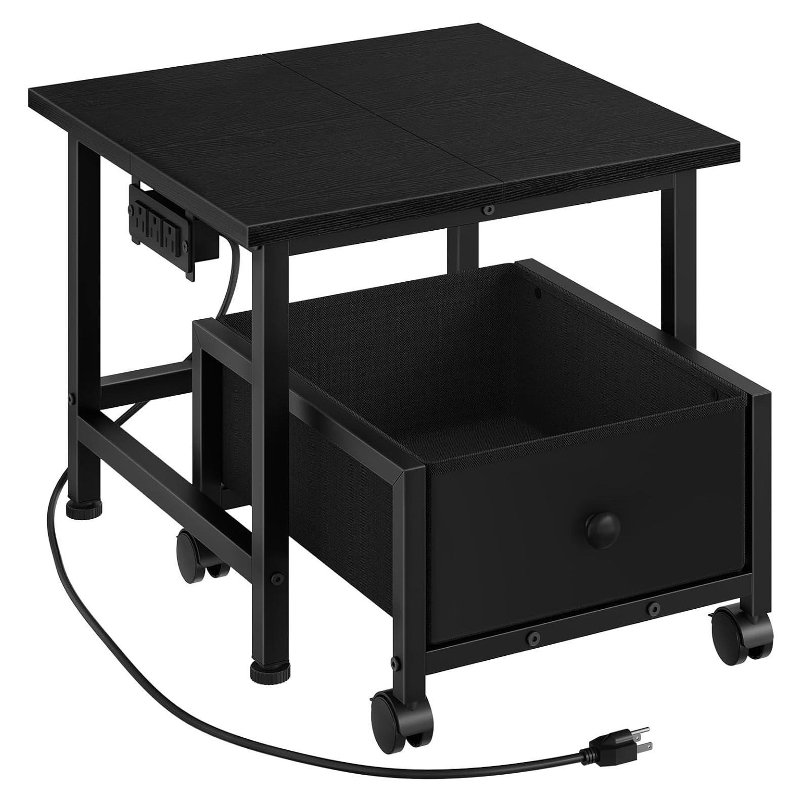 Soporte para Mini Nevera HOOBRO con Estante y Toma de Corriente