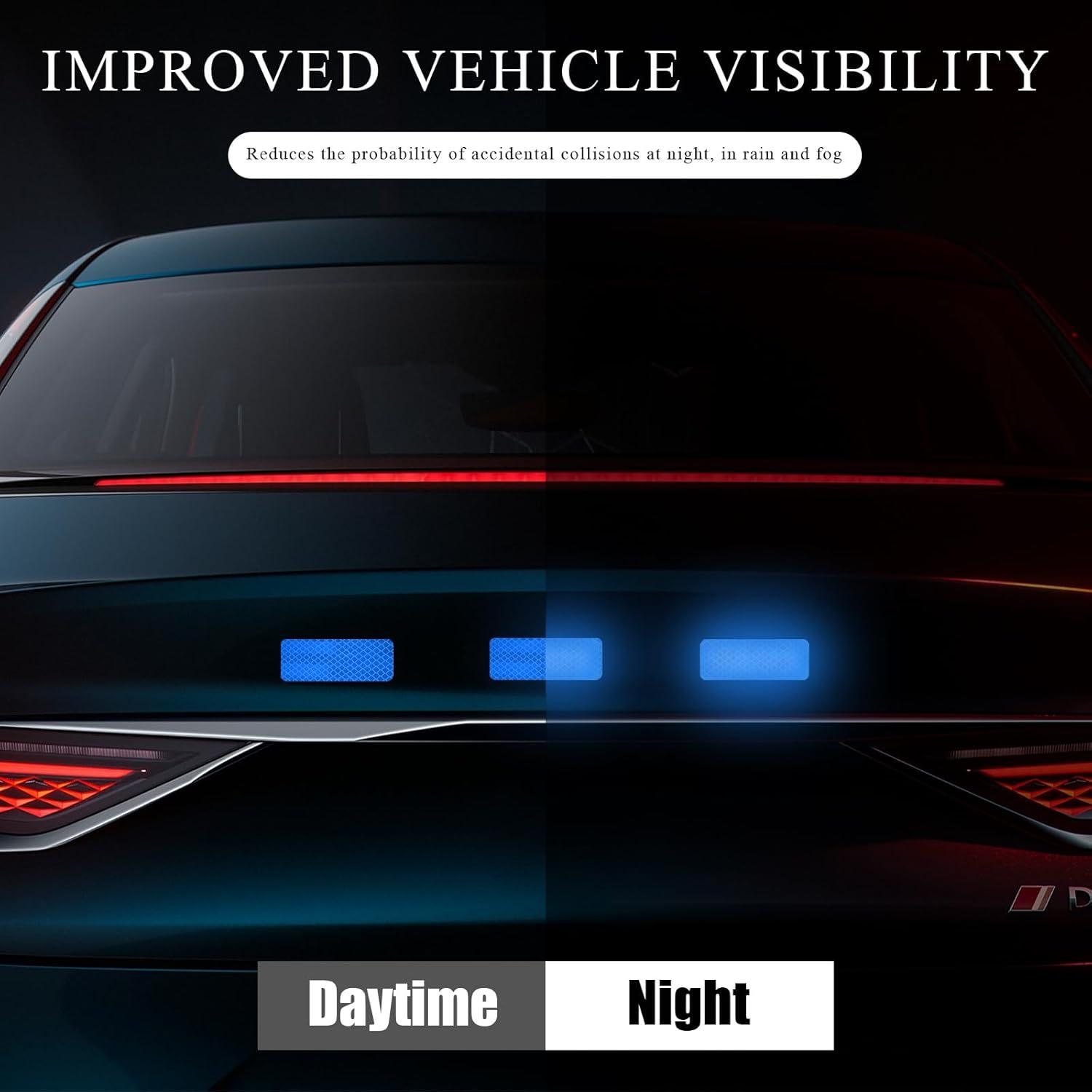 Calcomanías Reflectantes de Advertencia DXNQ 24 Piezas Azul