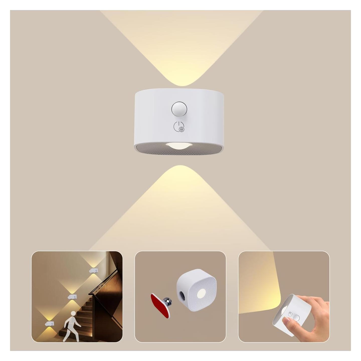 Aplique de Pared LED Koopala con Sensor de Movimiento Blanco