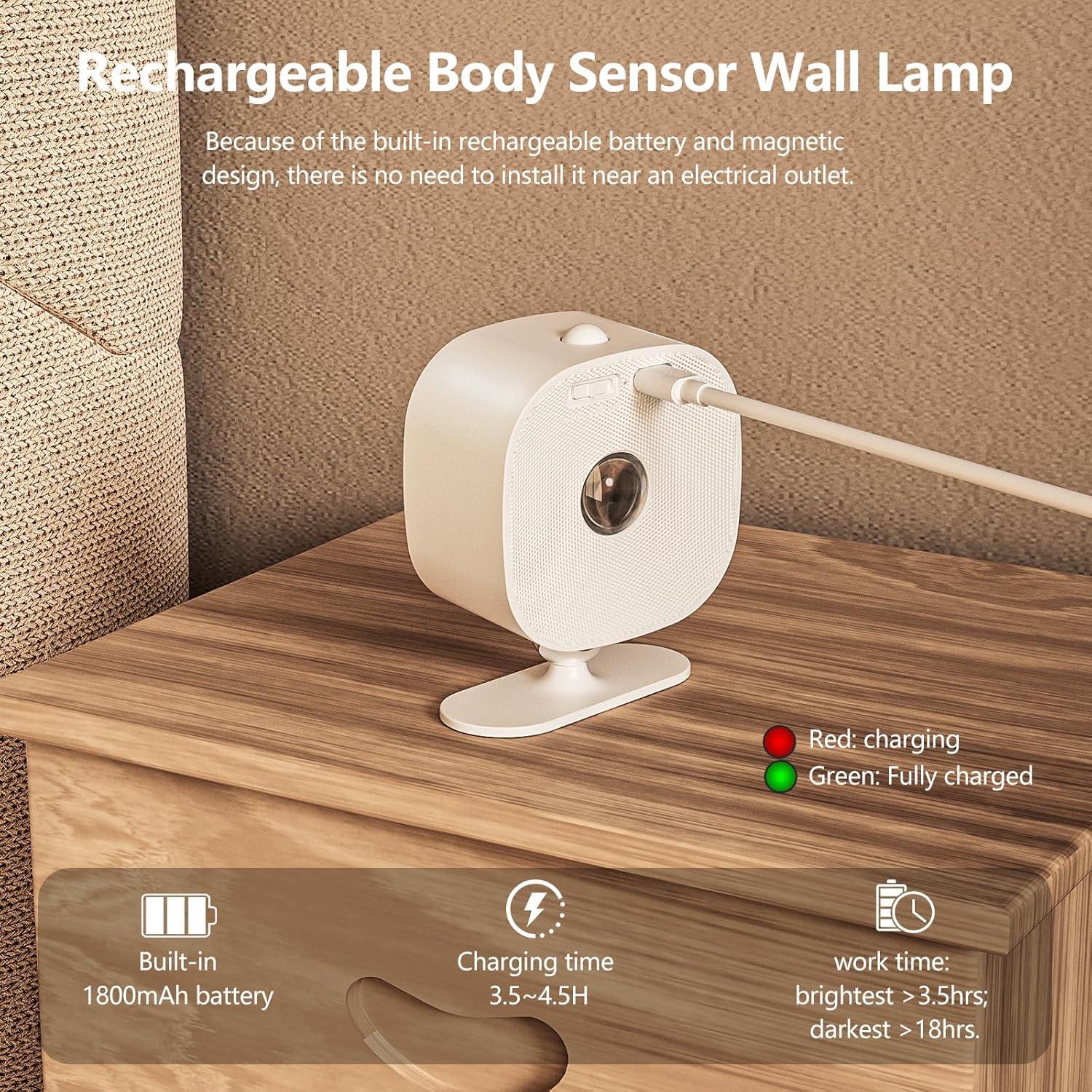 Aplique de Pared LED Koopala con Sensor de Movimiento Blanco