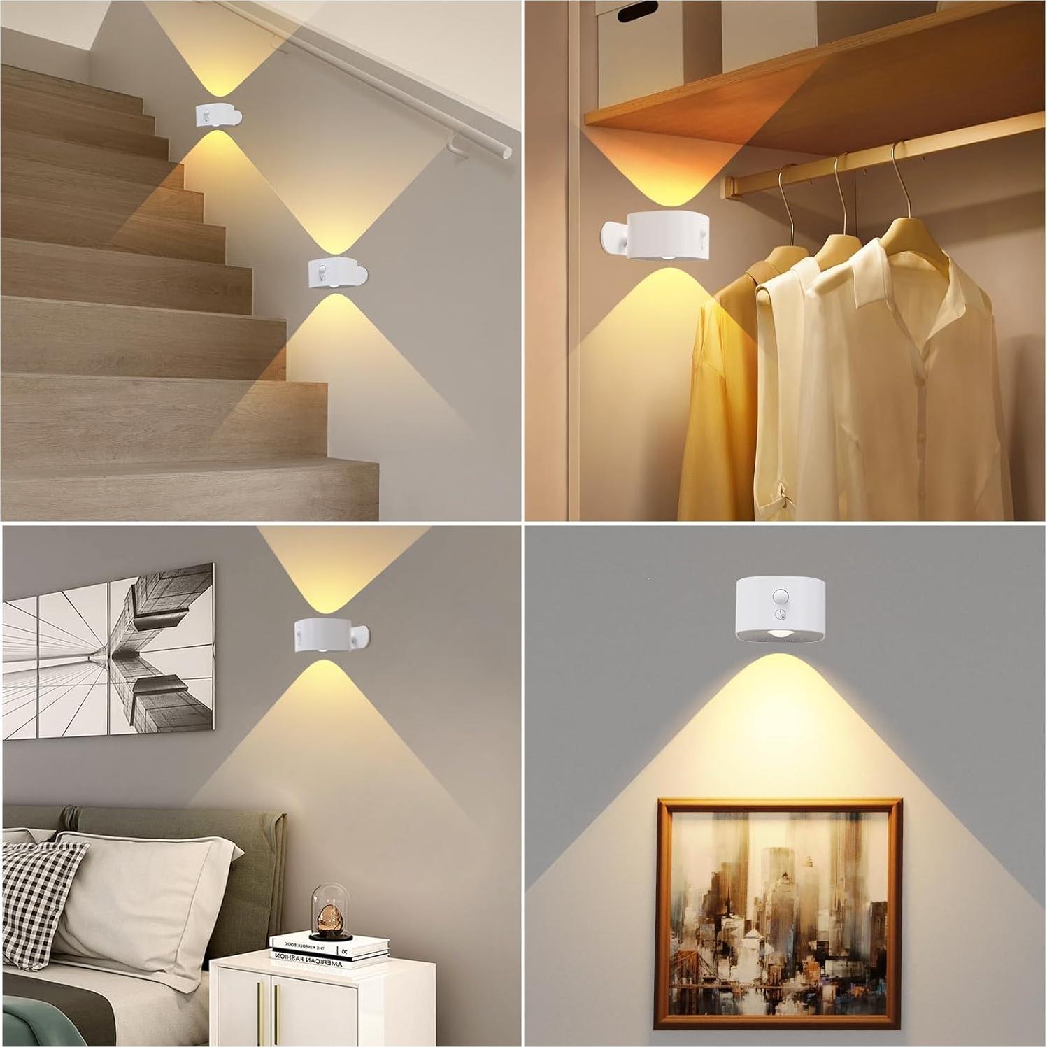 Aplique de Pared LED Koopala con Sensor de Movimiento Blanco