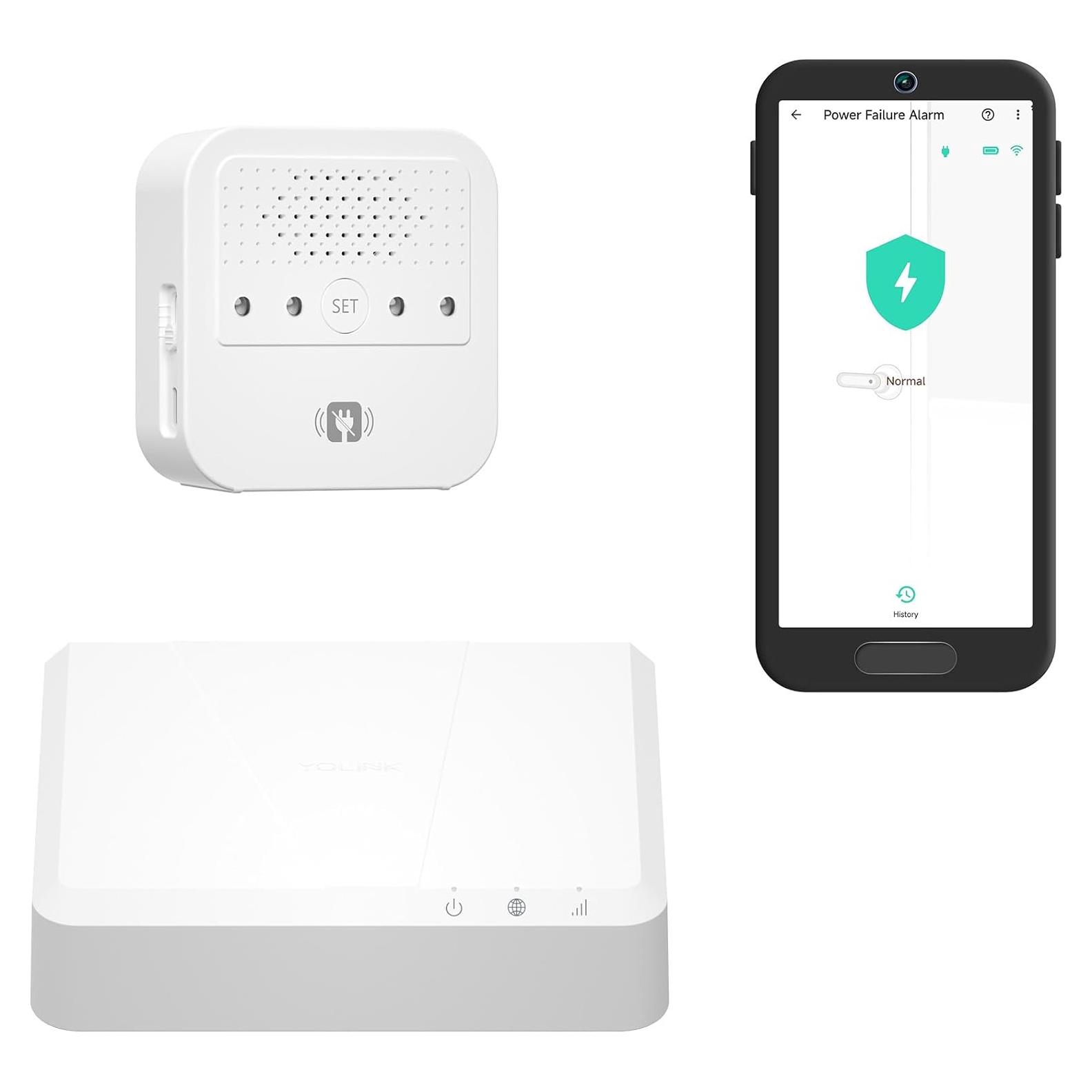 Kit de Alarma de Fallo de Energía YoLink con Hub Celular