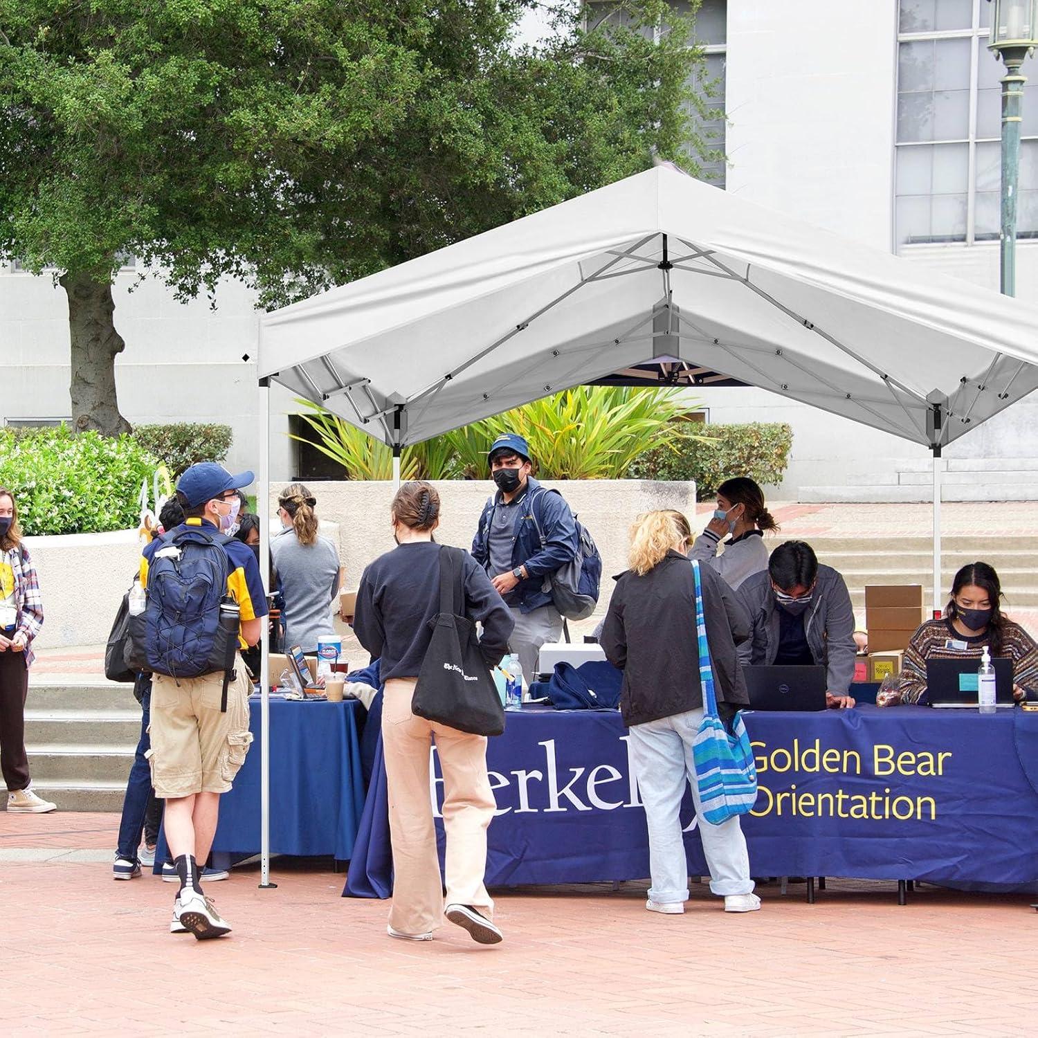 Carpa Plegable MIEELOM 3x3m Impermeable Blanca para Eventos
