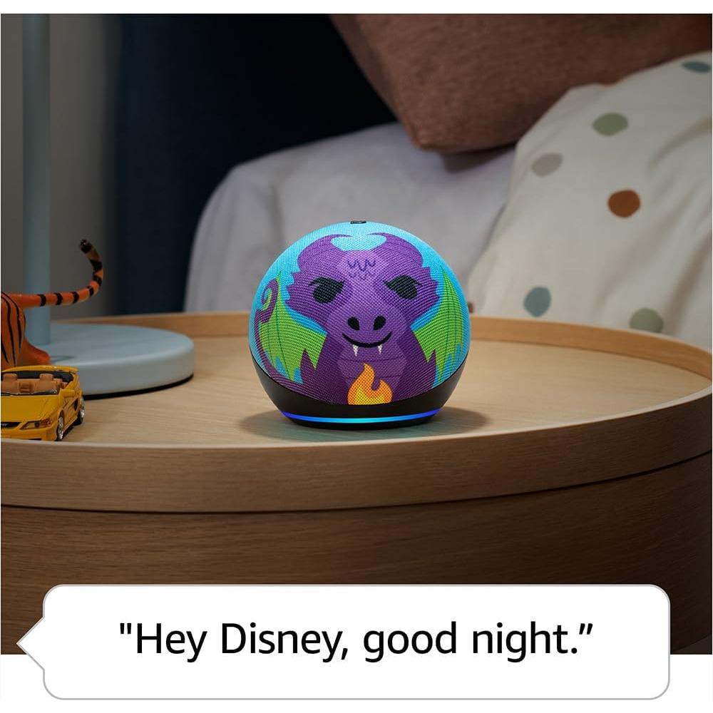 Amazon Echo Dot Kids with Alexa (newest model), Designed for kids, with parental controls, Includes 1 Year of Amazon Kids+, Dragon