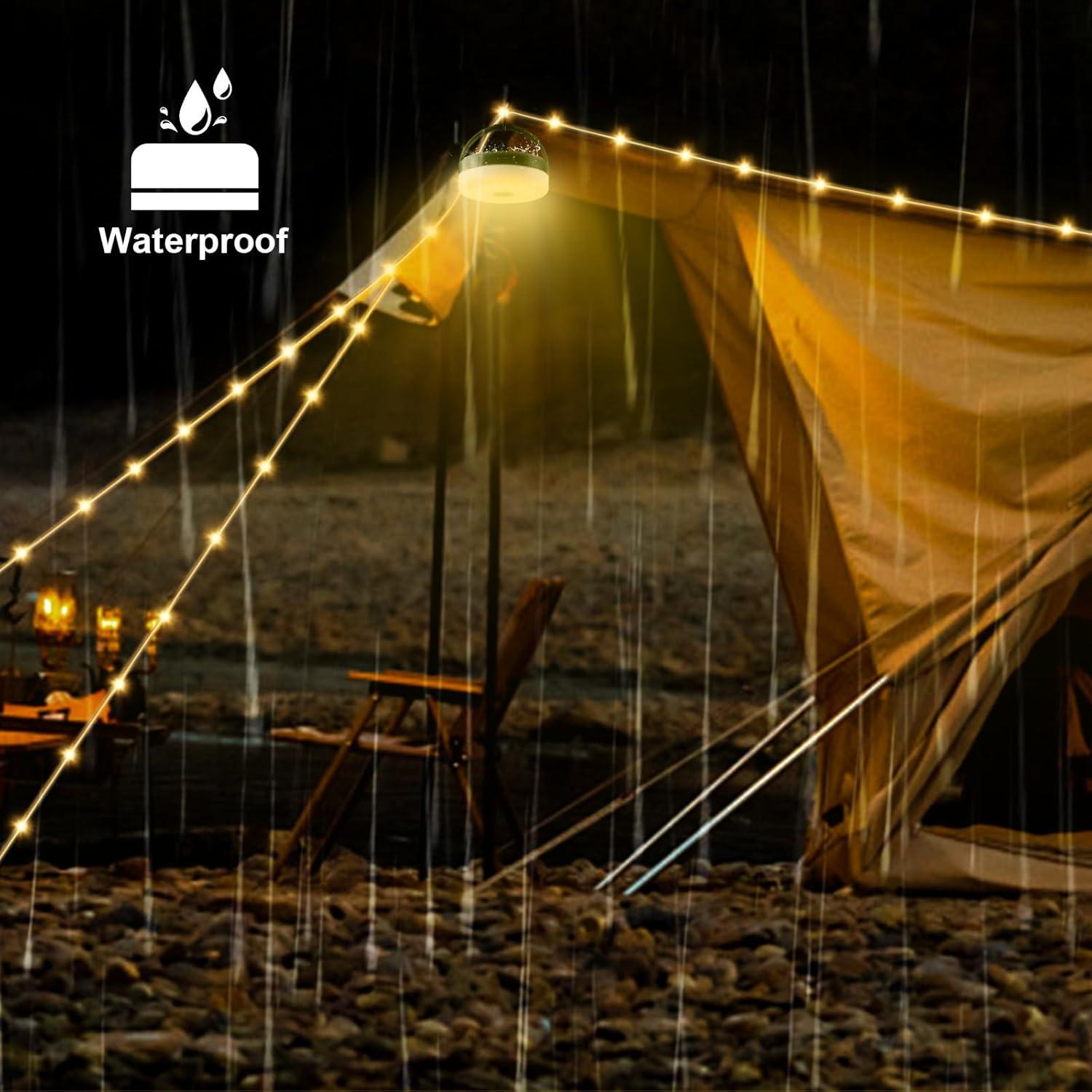 Luces de Camping Solares InkTrail 10M 8 Modos LED Portátil