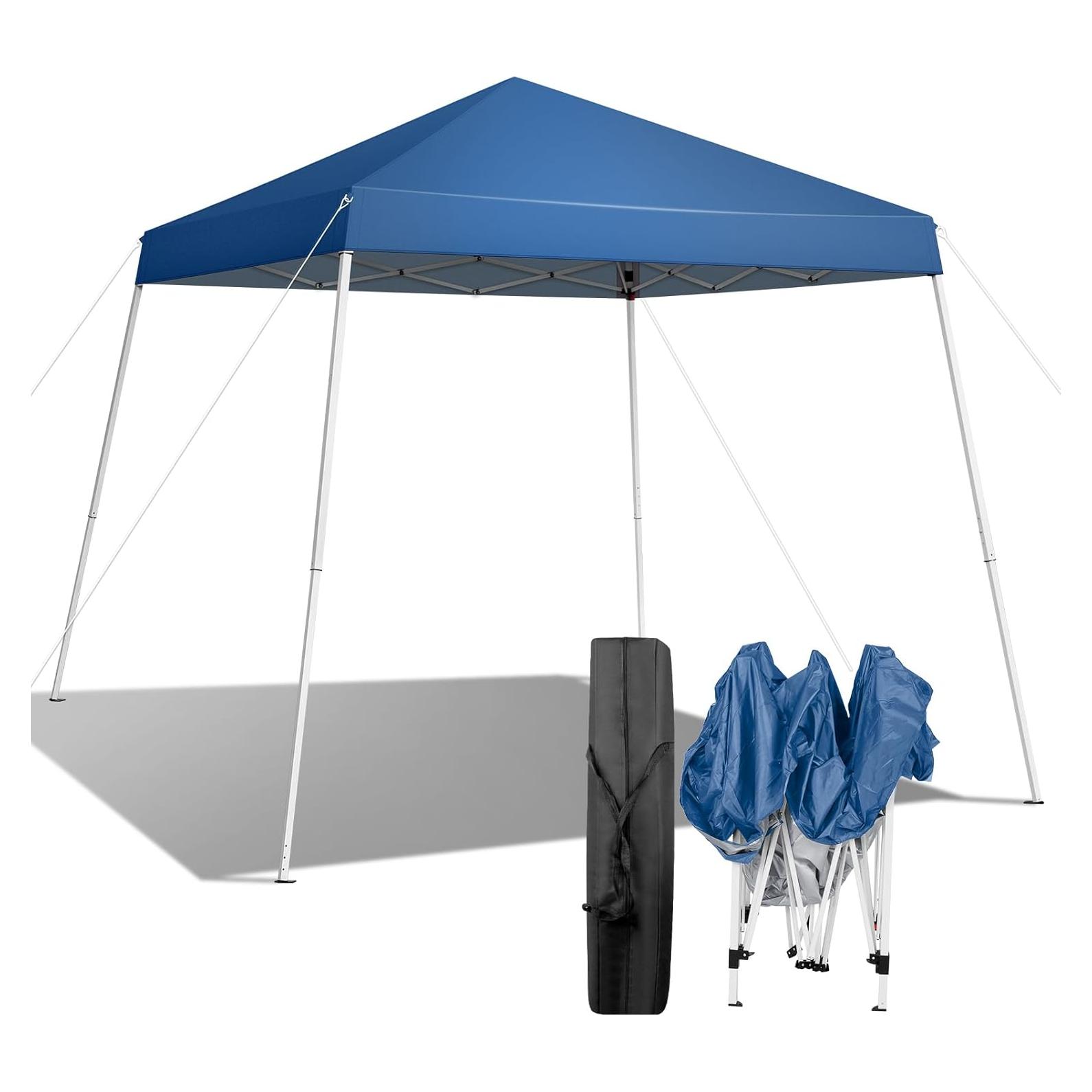 Carpa Plegable 2.5x2.5m SWLJKU Impermeable Azul con Bolsa