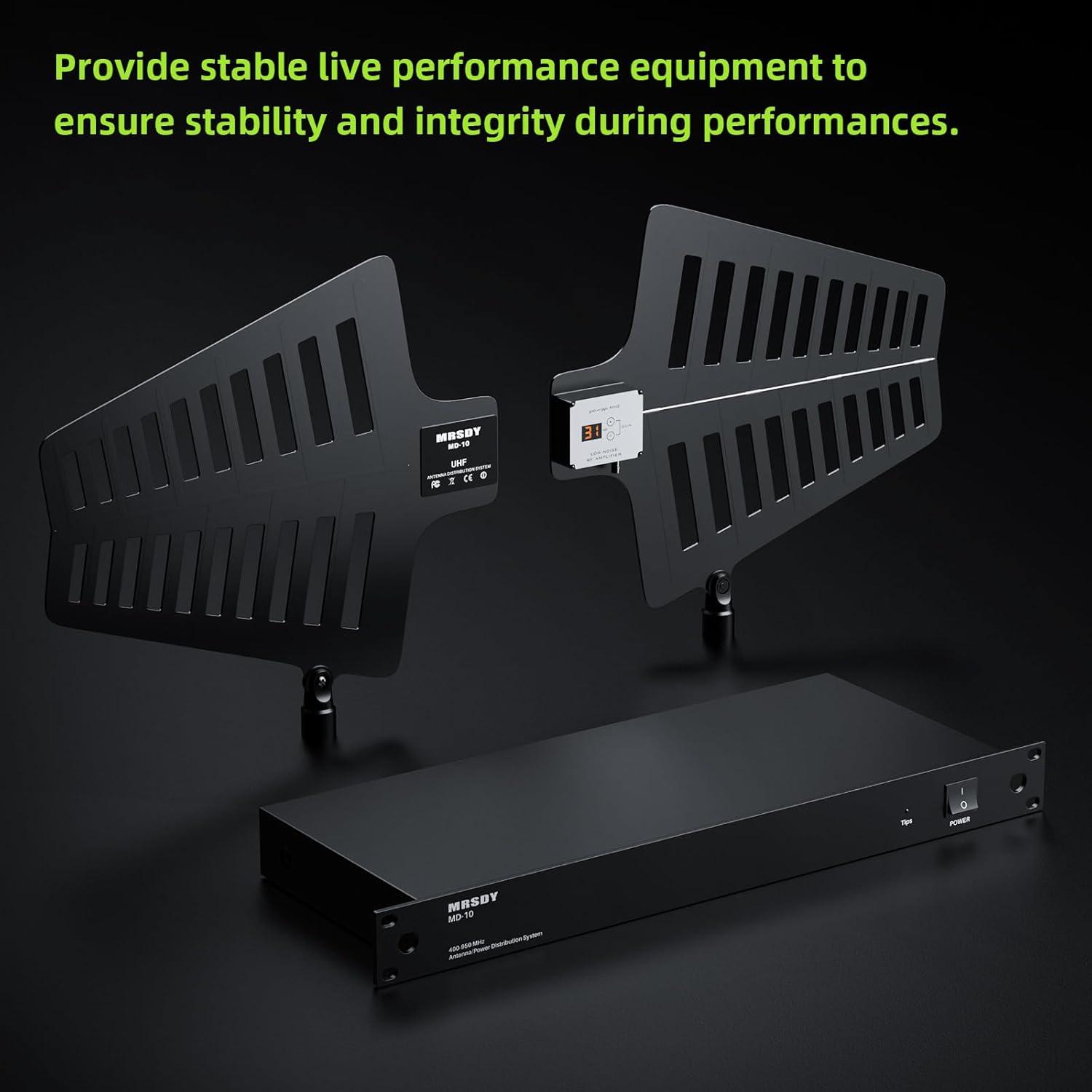 Sistema de Distribución de Antena Inalámbrica UHF MRSDY MD-10
