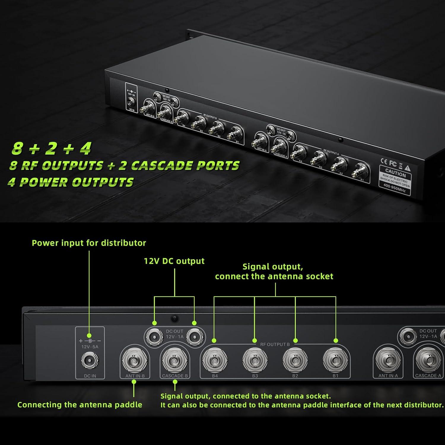 Sistema de Distribución de Antena Inalámbrica UHF MRSDY MD-10