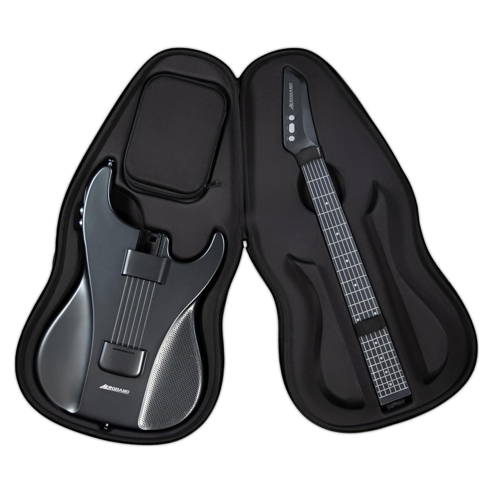 Guitarra Inteligente AeroBand AG01 Silicona 6 Cuerdas Negro