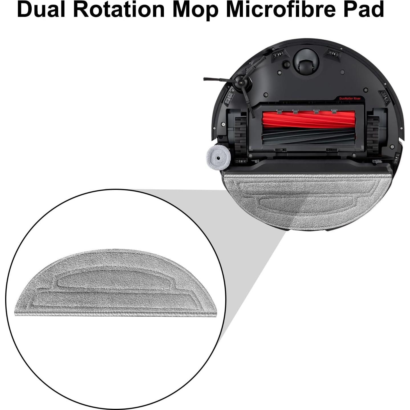 6 Paños de Microfibra Reemplazo para Roborock S8 MaxV Ultra