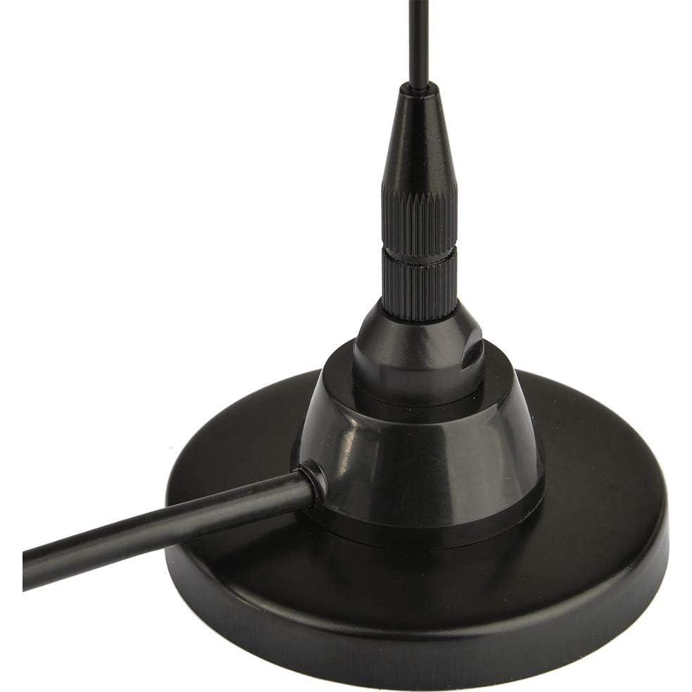 Antena de Escáner de Policía Bingfu BNC Macho 47cm 3m Cable