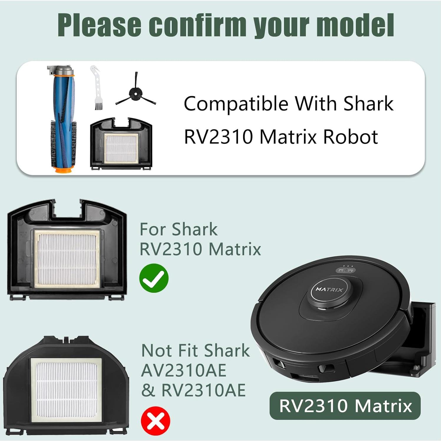 Kit de Reemplazo 10 Pcs para Aspiradora Robot Shark RV2310