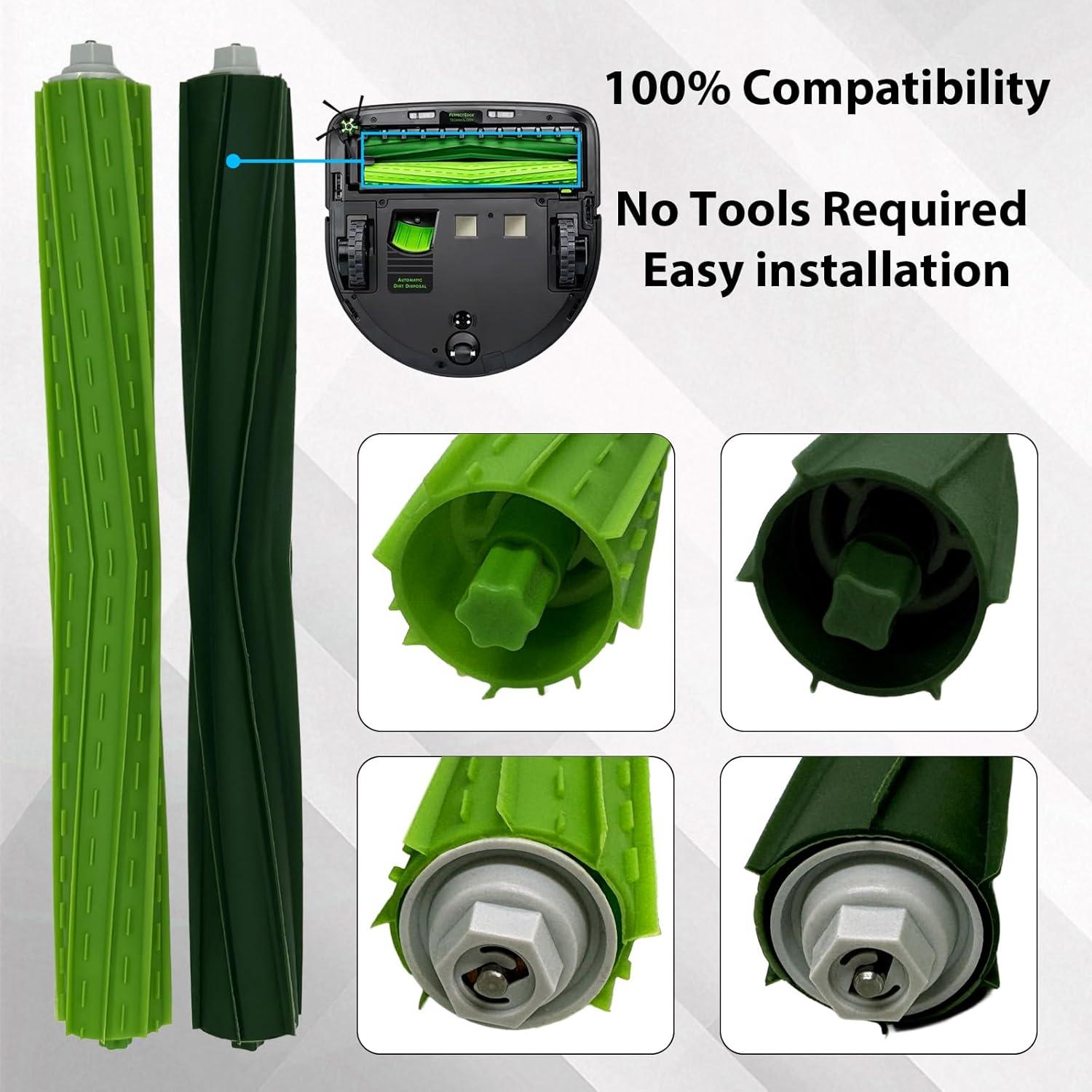 Set de Cepillos de Goma Multi-Superficie para iRobot Roomba S9