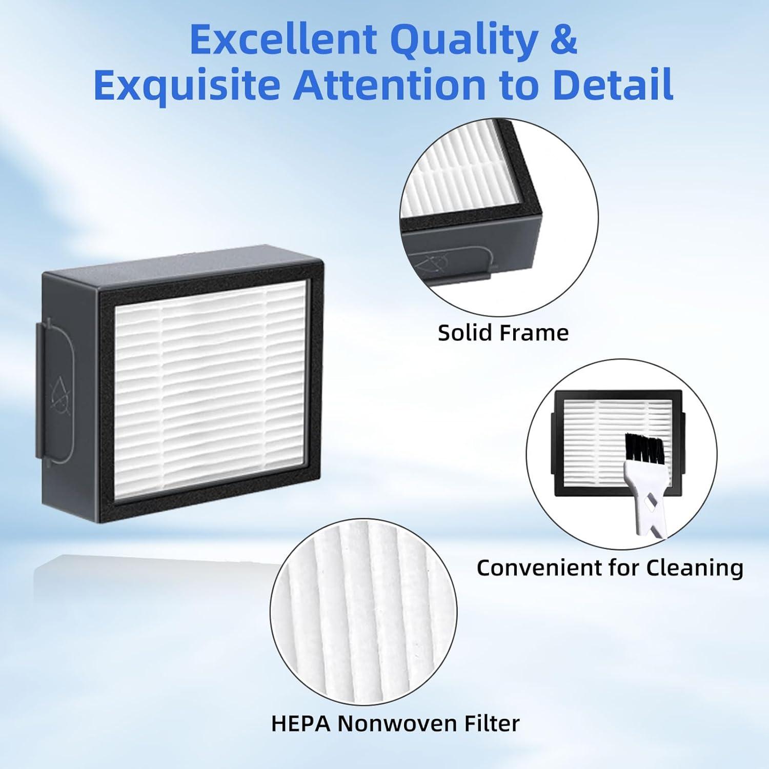 Paquete de 12 Filtros HEPA LVTENGAI para iRobot Roomba E/I/J Series