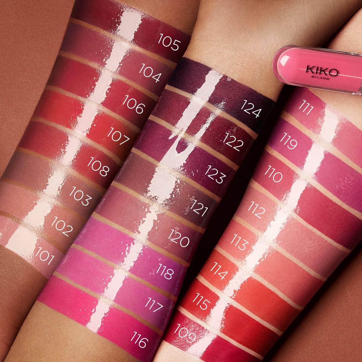 Labial Líquido Kiko Milano Unlimited Double Touch 101 Rosa Suave