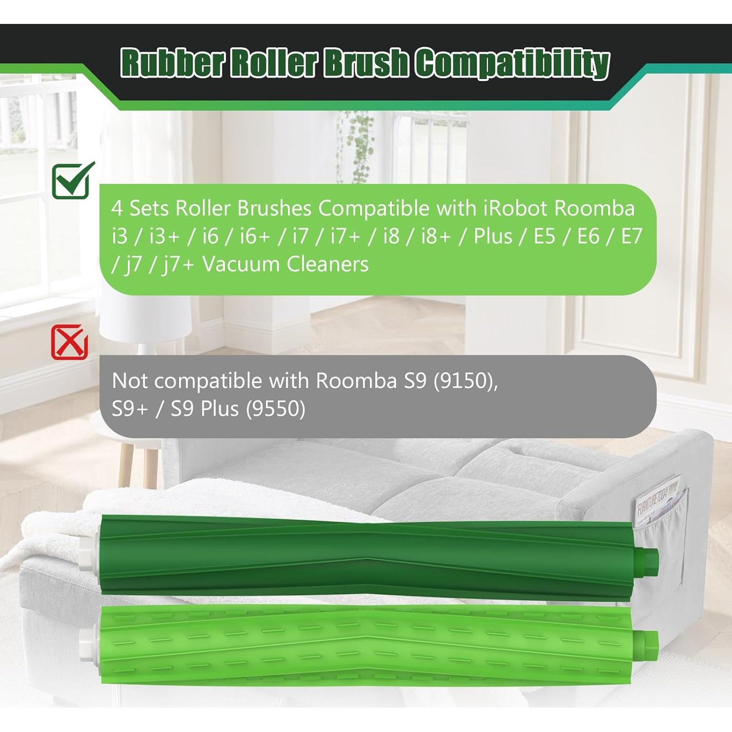 4 Cepillos de Reemplazo Soniicmomo para iRobot Roomba i/j/e